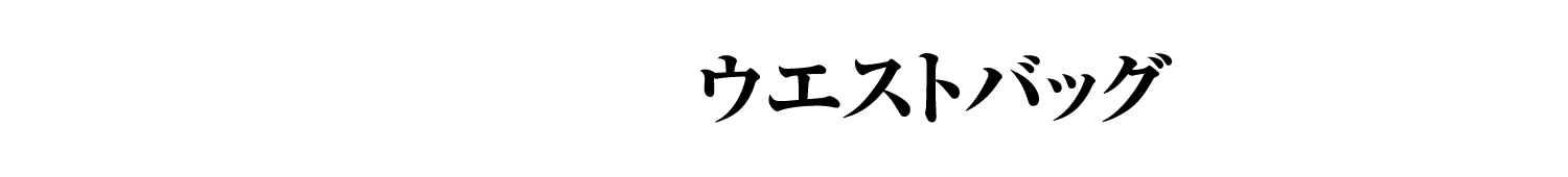 ウエストバッグ