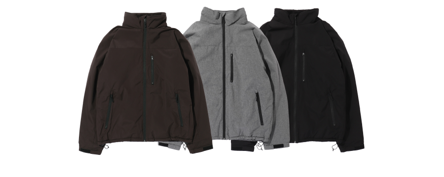 NAVY シャットアウター裏シャギースタンドジャケット