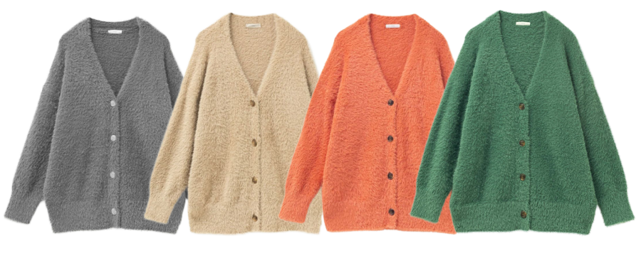 nAvy フェザーロングカーディガン