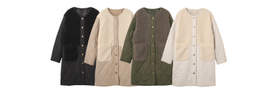 nAvy グラムスボアキルトコート