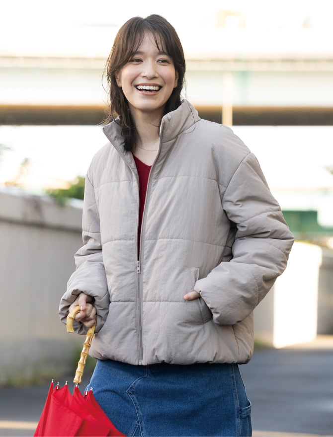 nAvy ふわりも撥水中綿ブルゾン