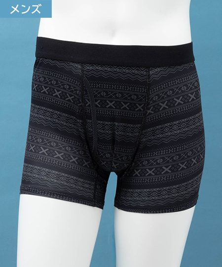 NAVY SARARI 総柄ボクサーパンツ