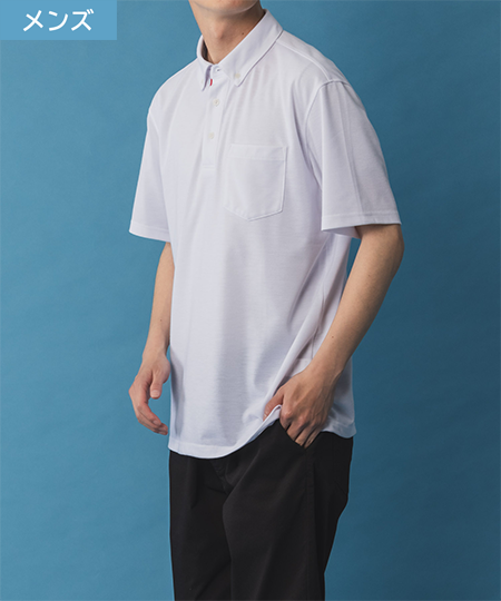 NAVY SARARI リピュール加工 
カノコポロシャツ