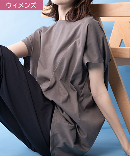 NAVY リピュール ドルマンTシャツ