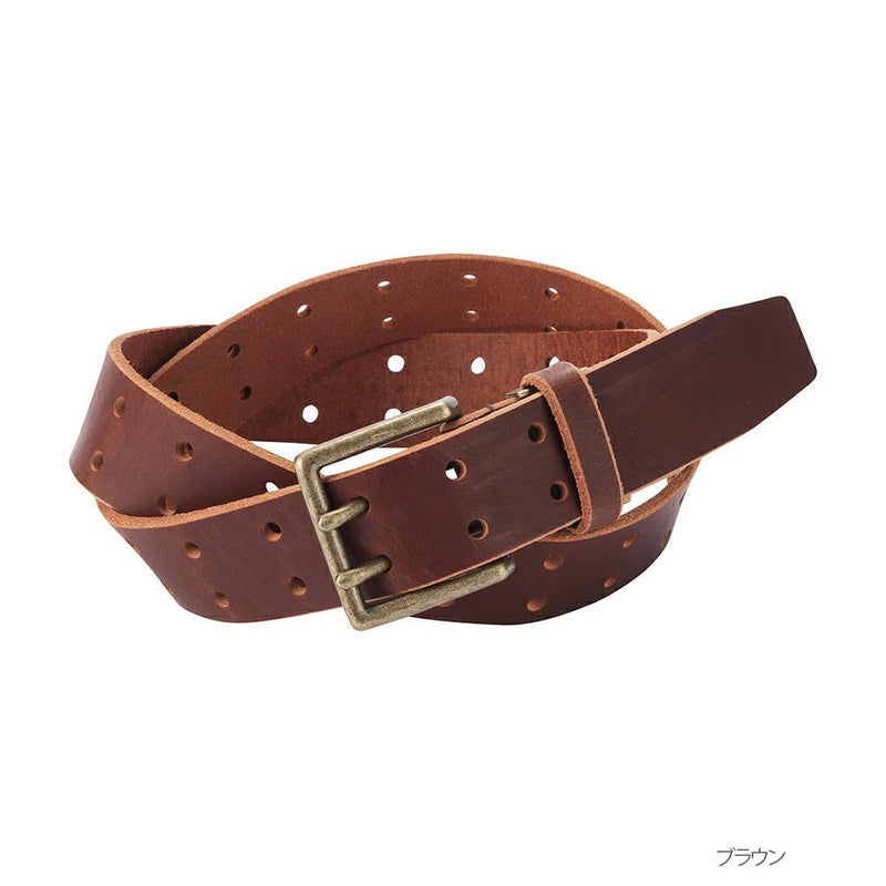 NAVY 35mm幅 Wパンチングベルト商品画像-3