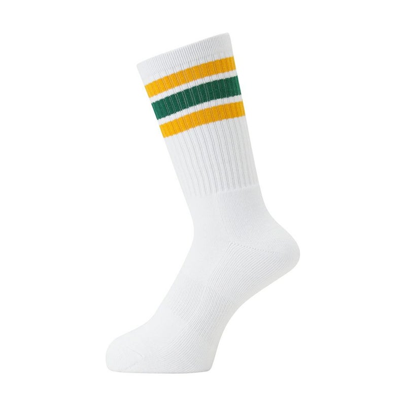 Healthknit  クルーソックス 配色ライン 2足組 メンズ商品画像-3