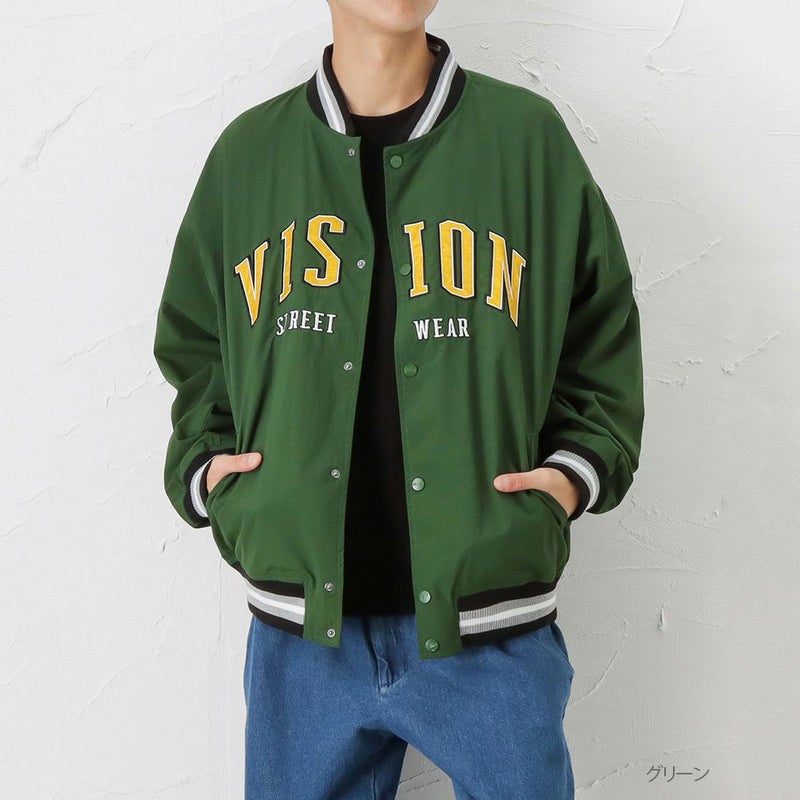 【オンラインストア限定】VISION STREET WEAR ナイロンワッペンスタジャン メンズ商品画像-4