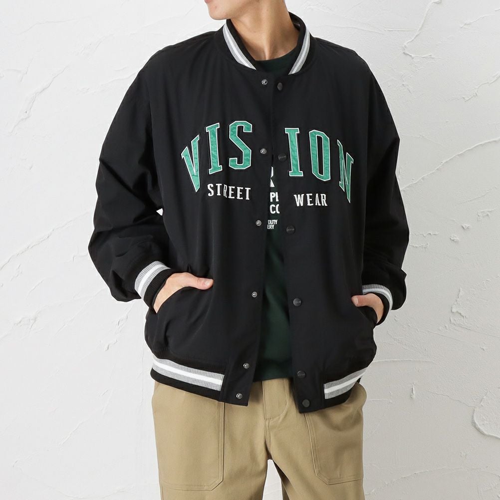 VISION STREET WEAR ナイロンワッペンスタジャン メンズ