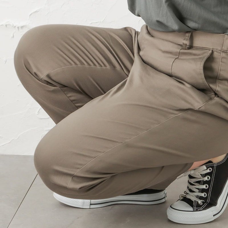 [大きいサイズ] KIYASE CRサテンテーパードパンツ クイーンサイズ レディース商品画像-15