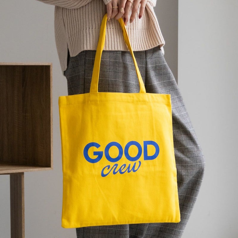 [期間限定価格]GOOD CREW  ロゴプリントツイルトートバッグ商品画像-2
