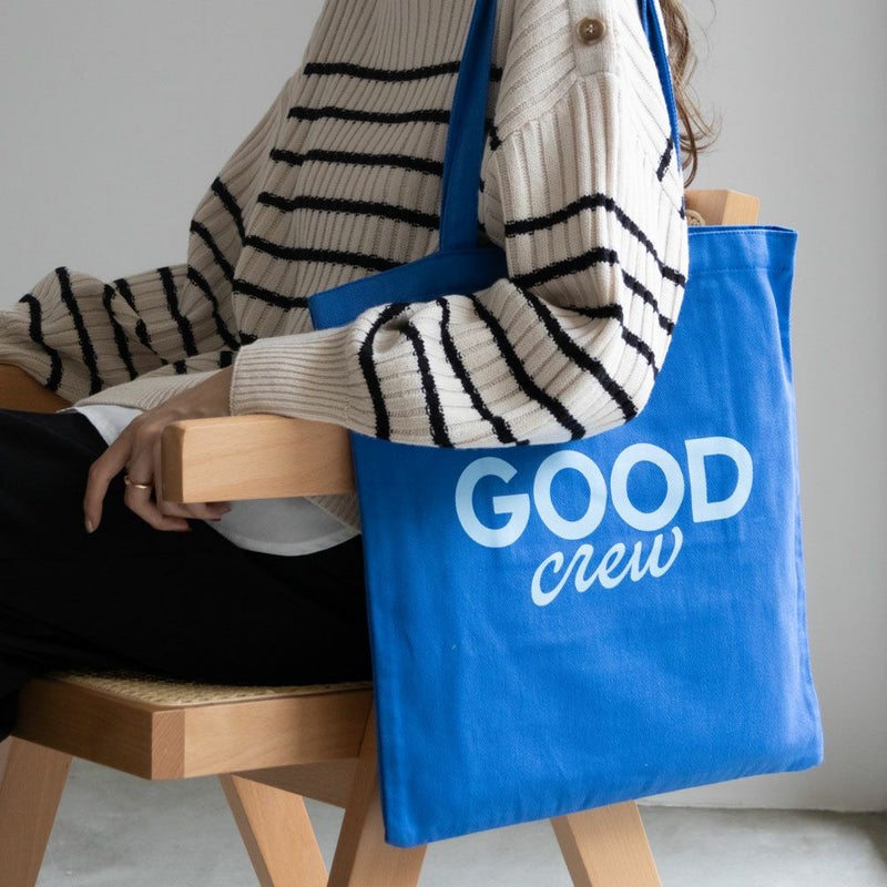 [期間限定価格]GOOD CREW  ロゴプリントツイルトートバッグ商品画像-4