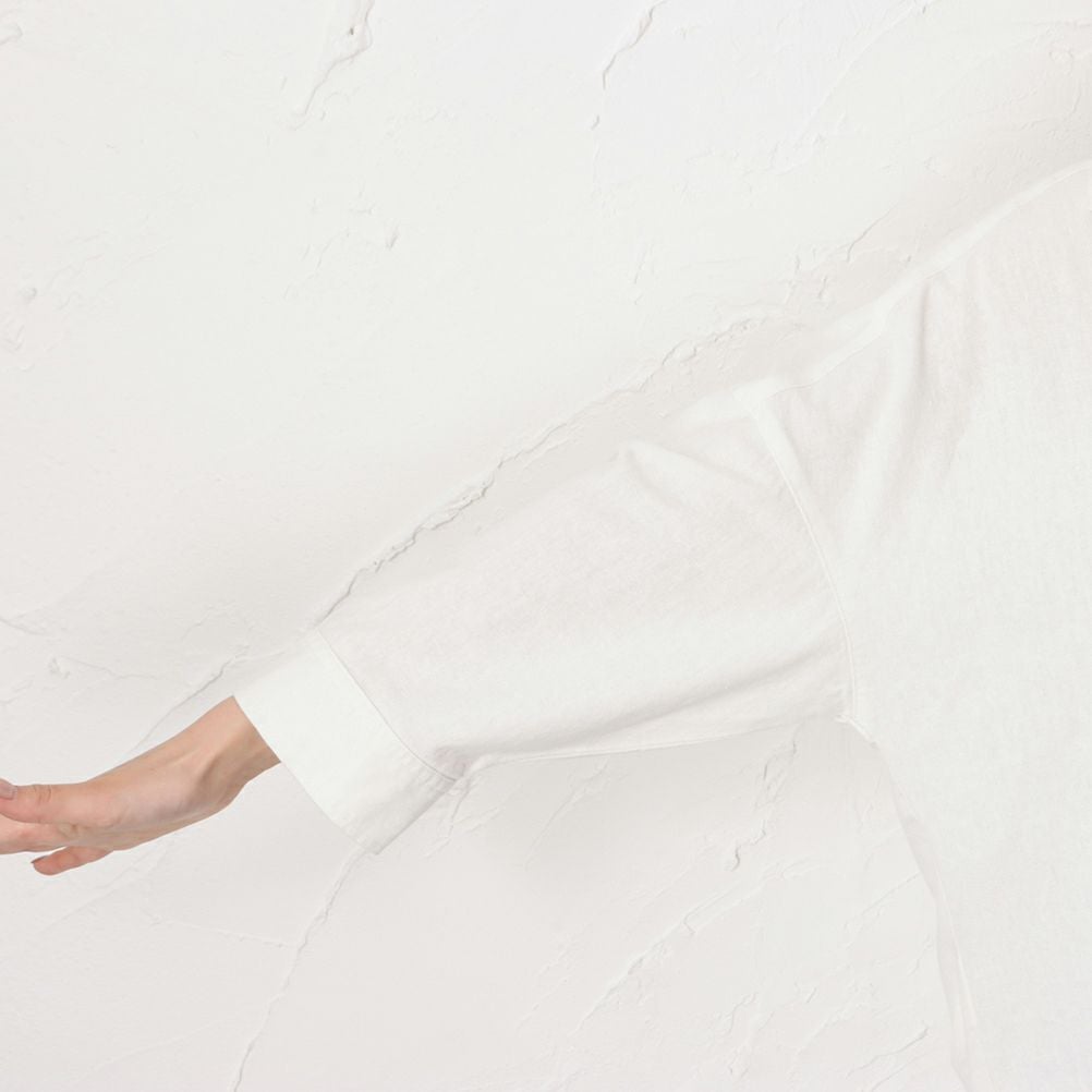 NAVY ミントリネン スキッパーシャツ レディース