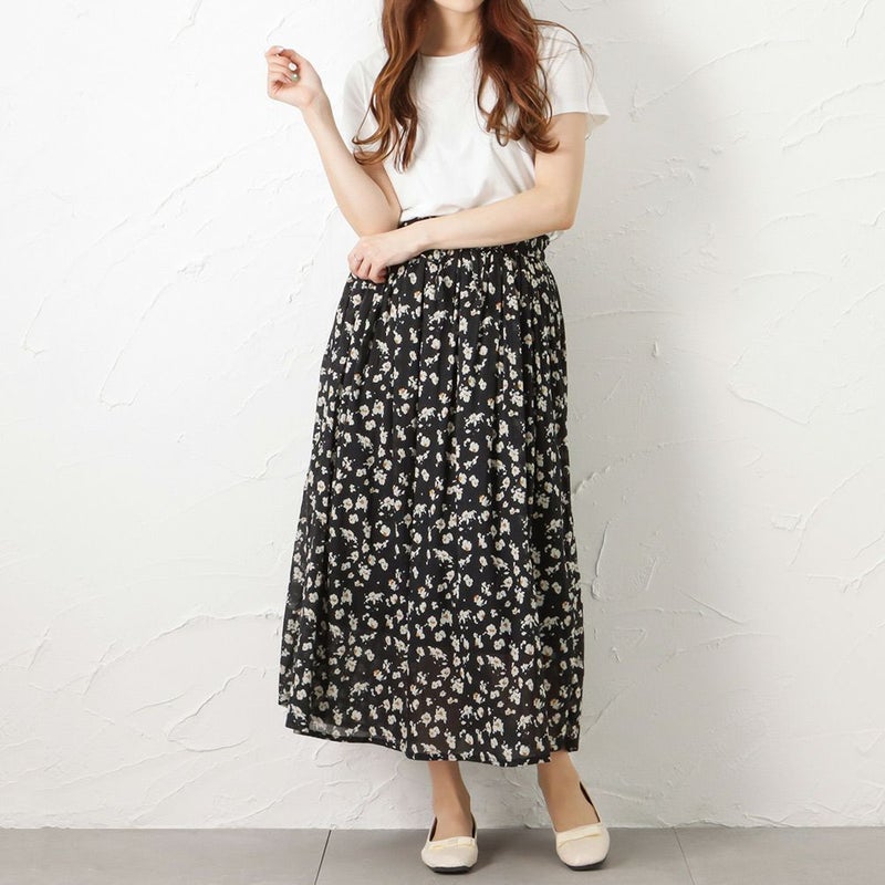 [期間限定価格]【オンラインストア限定】綿ボイル総柄スカート レディース商品画像-5