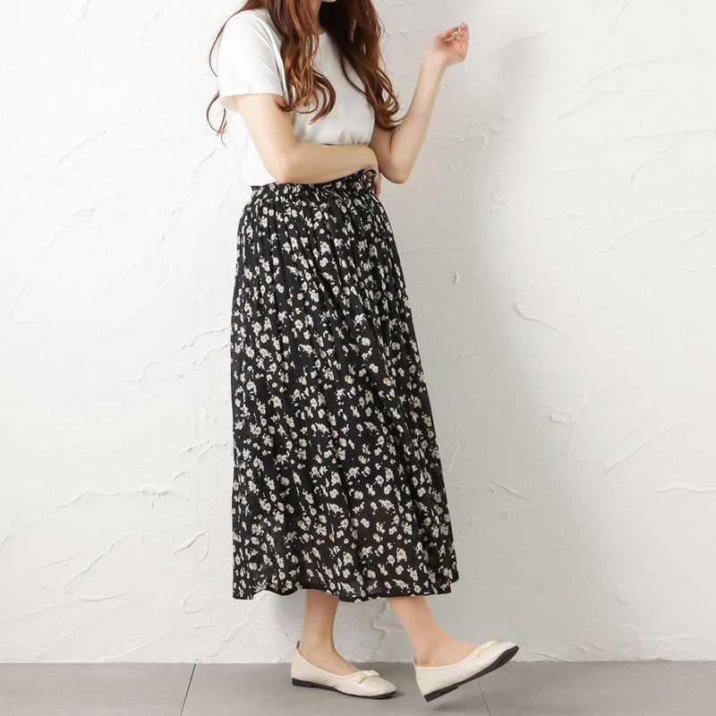 [期間限定価格]【オンラインストア限定】綿ボイル総柄スカート レディース商品画像-6