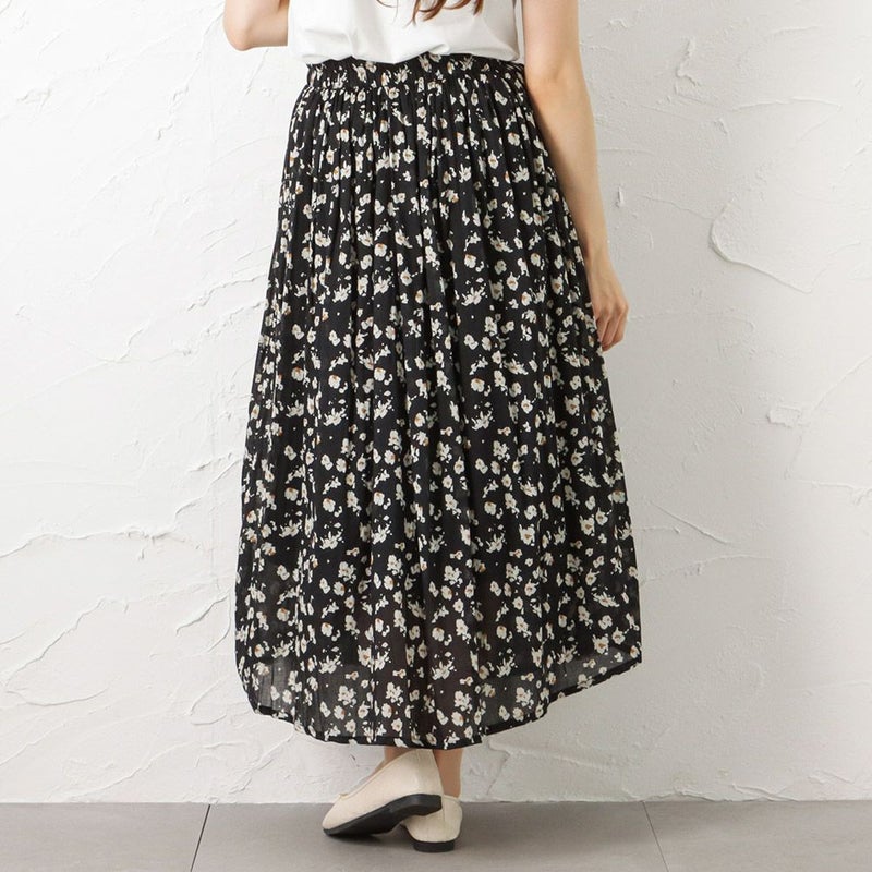 [期間限定価格]【オンラインストア限定】綿ボイル総柄スカート レディース商品画像-9