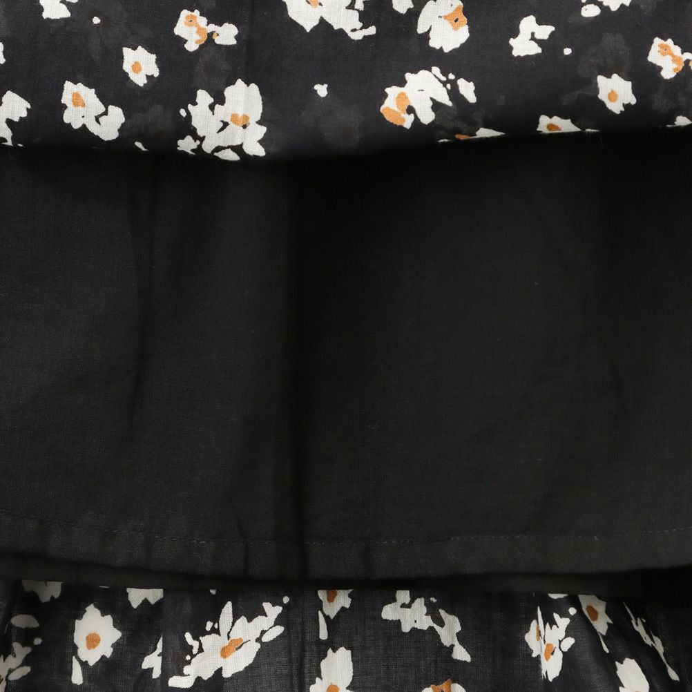 綿ボイル総柄スカート レディース