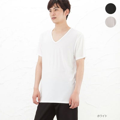 SARARI COOL VネックTシャツ メンズ ネコポス 対応商品