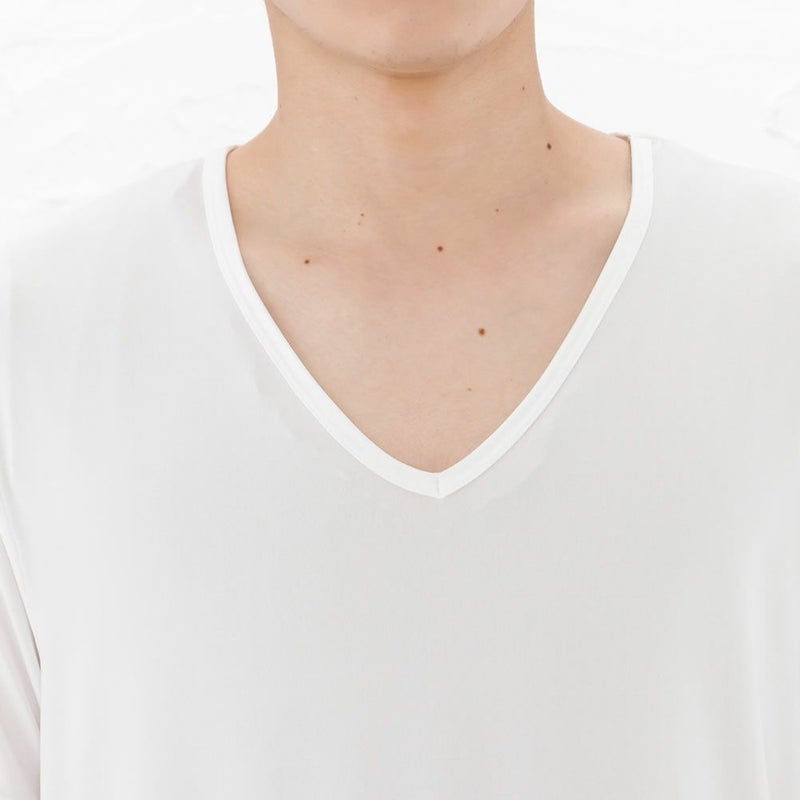 SARARI COOL VネックTシャツ メンズ メール便 対応商品商品画像-11