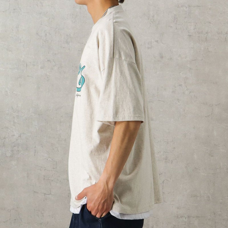 【オンラインストア限定】カレッジプリントTシャツアンサンブル アクセサリー付き メンズ メール便 対応商品商品画像-6