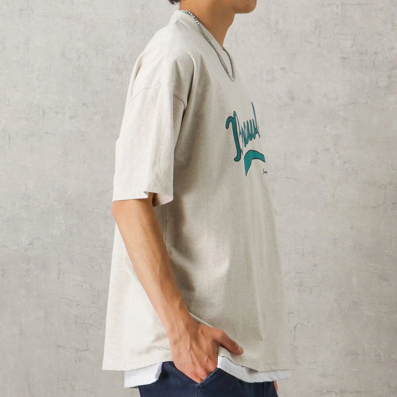 【オンラインストア限定】カレッジプリントTシャツアンサンブル アクセサリー付き メンズ メール便 対応商品商品画像-7