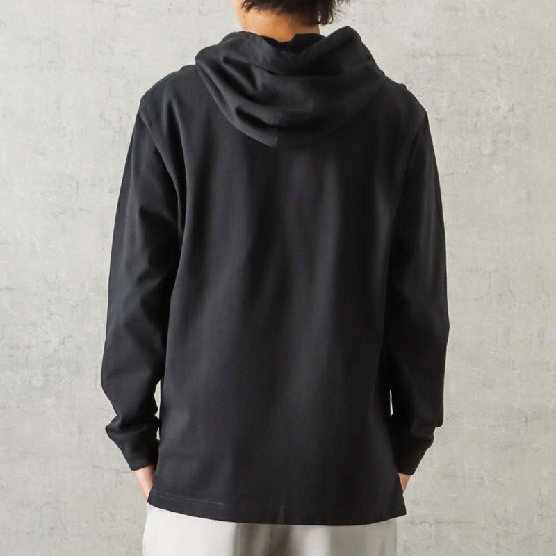 Champion ロゴ刺繍フード付きロングスリーブTシャツ メンズ商品画像-5