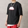 【オンラインストア限定】ポンチ素材 プリントTシャツアンサンブル アクセサリー付き メンズ メール便 対応商品商品サムネイル-2
