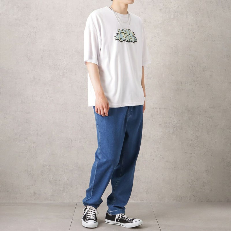 【オンラインストア限定】ポンチ素材 プリントTシャツアンサンブル アクセサリー付き メンズ メール便 対応商品商品画像-4