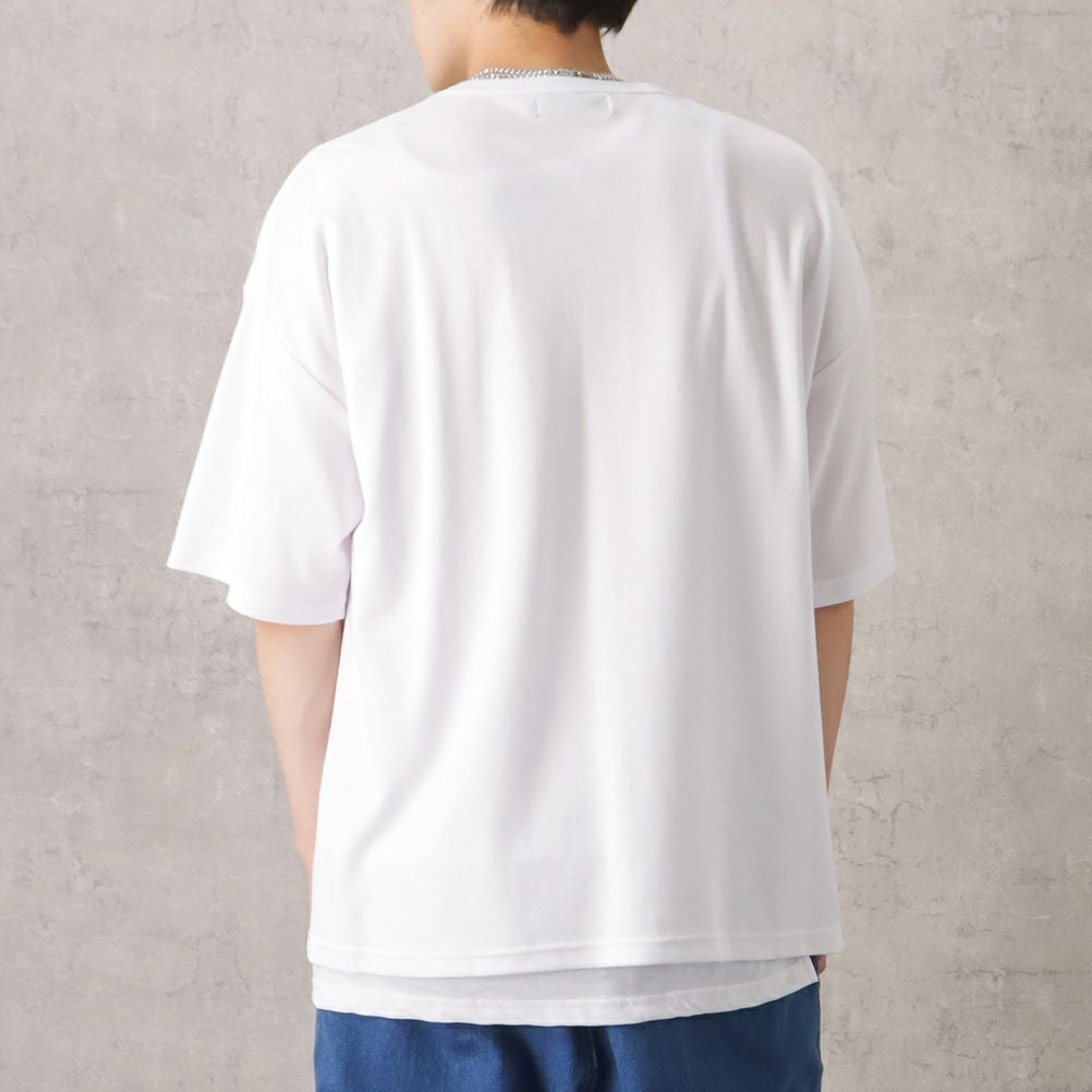 ポンチ素材 プリントTシャツアンサンブル アクセサリー付き メンズ ネコポス 対応商品