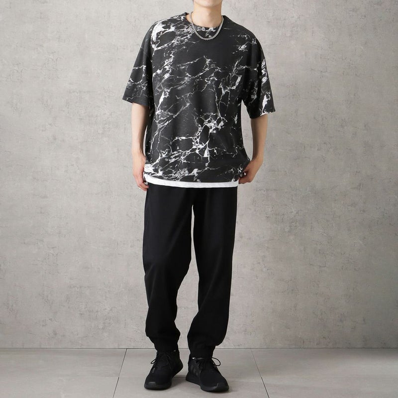 【オンラインストア限定】ポンチ素材 総柄プリントTシャツアンサンブル アクセサリー付き メンズ メール便 対応商品商品画像-7