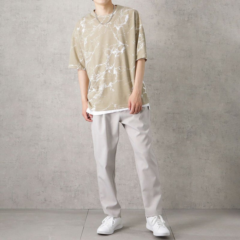 【オンラインストア限定】ポンチ素材 総柄プリントTシャツアンサンブル アクセサリー付き メンズ メール便 対応商品商品画像-8