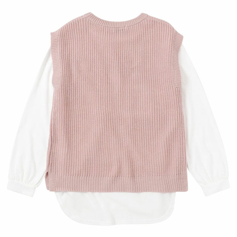 [期間限定knit]NAVY ニットベストアンサンブル キッズ メール便 対応商品商品画像-6