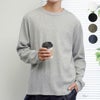 NAVY ワッフルクルーロングスリーブTシャツ メンズ商品サムネイル-1