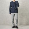 NAVY ワッフルクルーロングスリーブTシャツ メンズ商品サムネイル-12