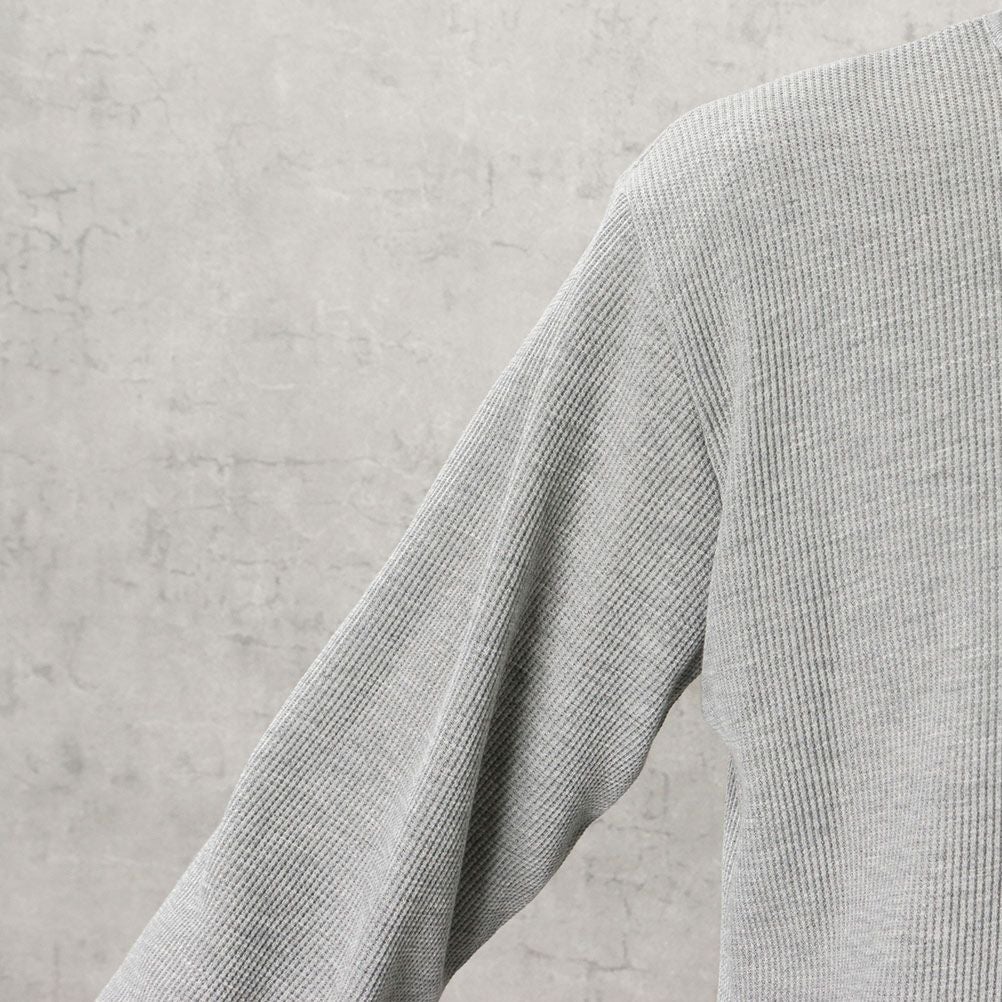 NAVY ワッフルクルーロングスリーブTシャツ メンズ