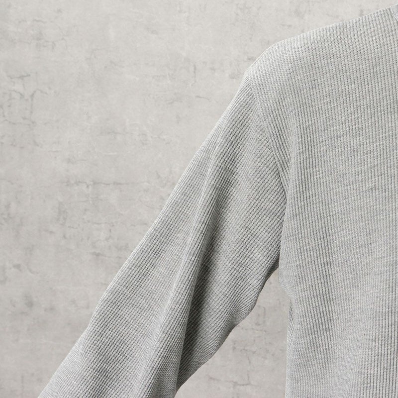 NAVY ワッフルクルーロングスリーブTシャツ メンズ商品画像-14