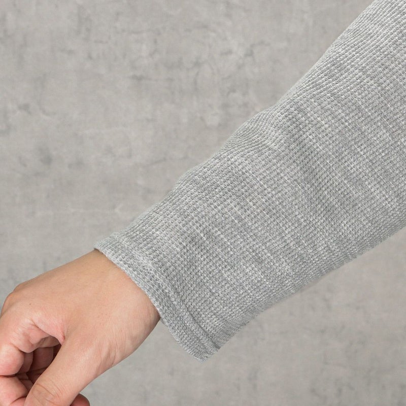 NAVY  ワッフルクルーロングスリーブTシャツ メンズ商品画像-15