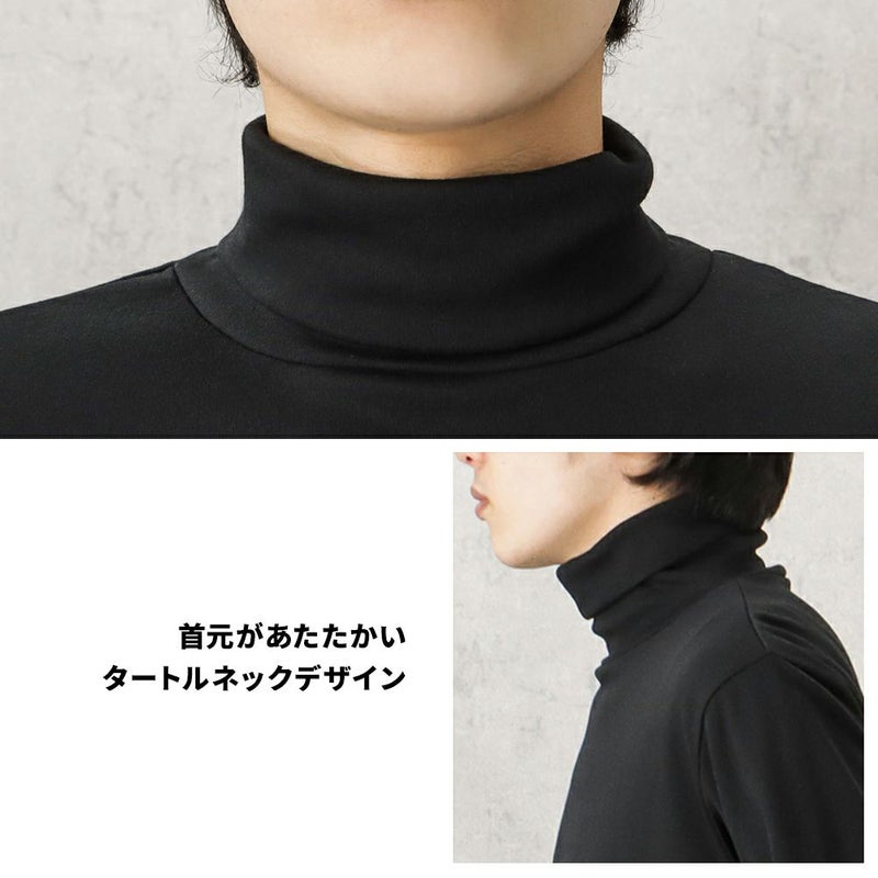 NAVY スムースタートルネックロングスリーブTシャツ メンズ商品画像-15