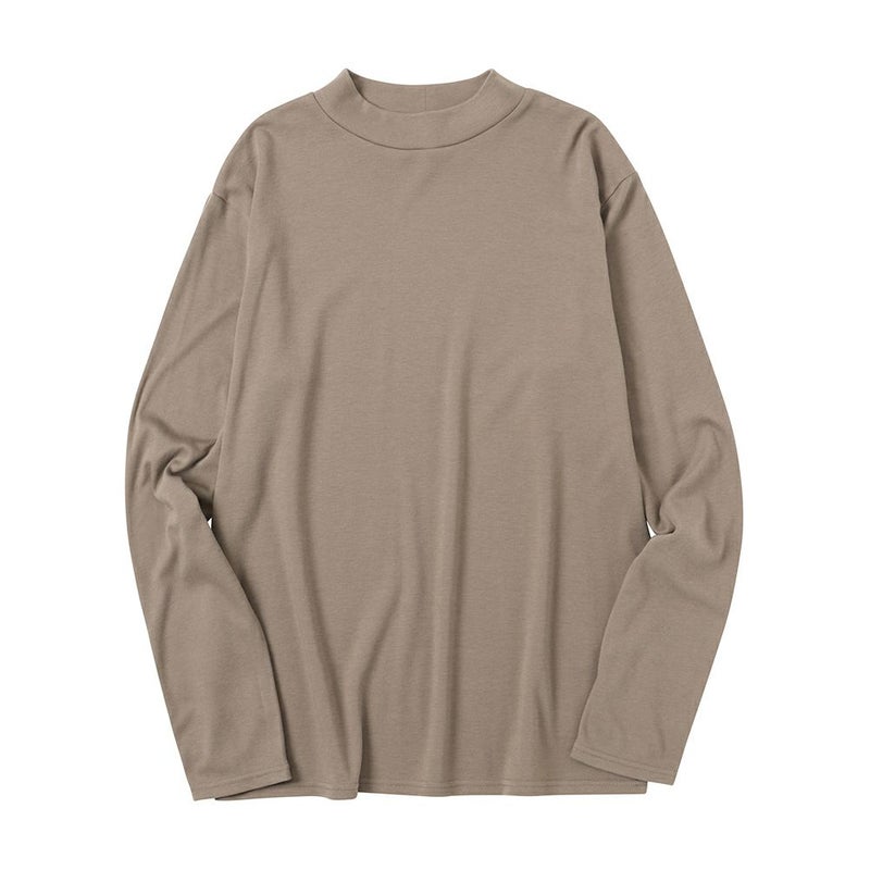 NAVY スムースモックネックロングスリーブTシャツ メンズ商品画像-20