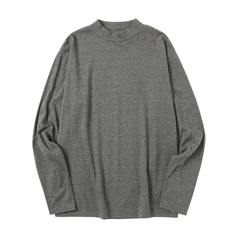 NAVY スムースモックネックロングスリーブTシャツ メンズ商品画像-22