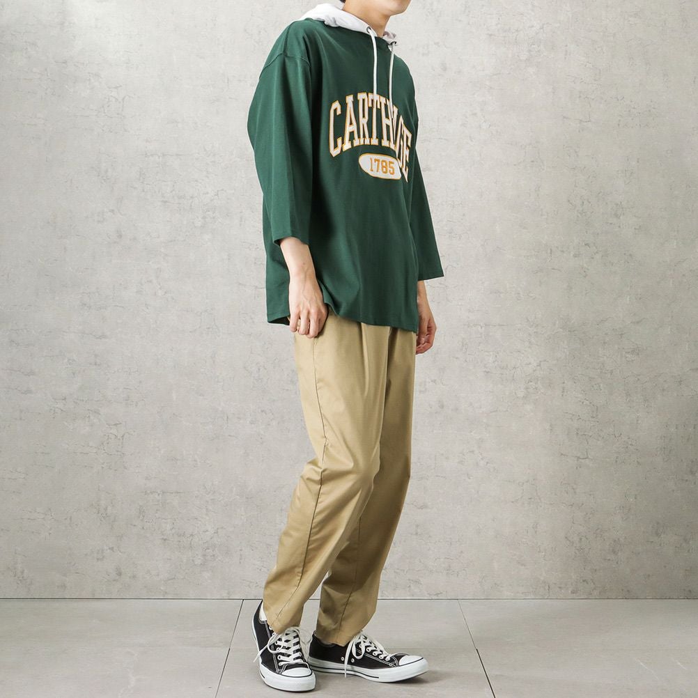 NAVY カレッジレイヤードパーカー メンズ