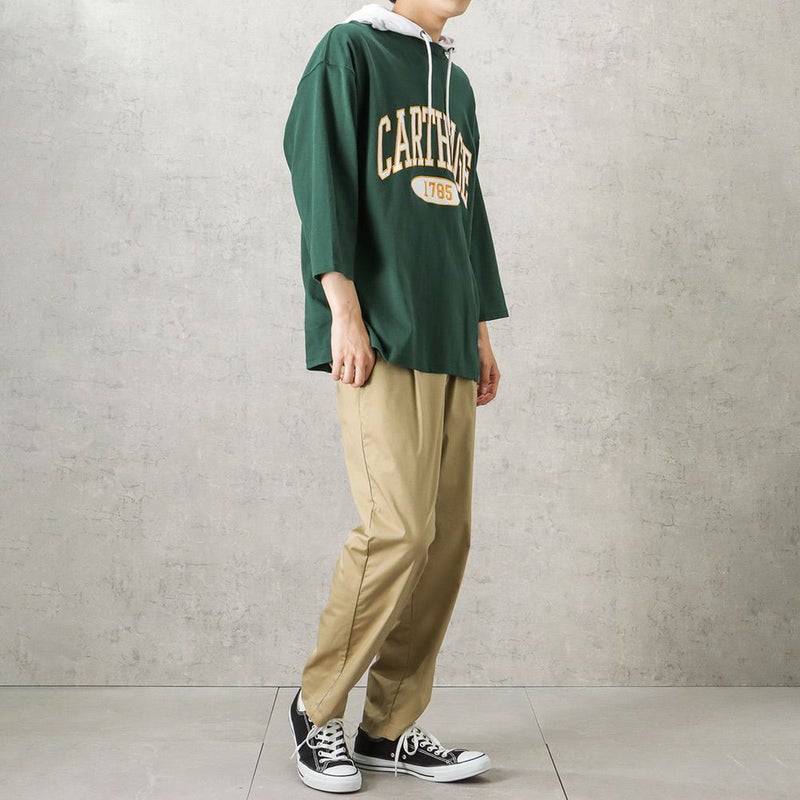 [期間限定価格]NAVY  カレッジレイヤードパーカー メンズ商品画像-9