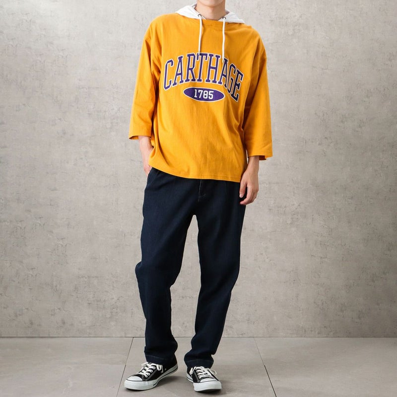 [期間限定価格]NAVY  カレッジレイヤードパーカー メンズ商品画像-13