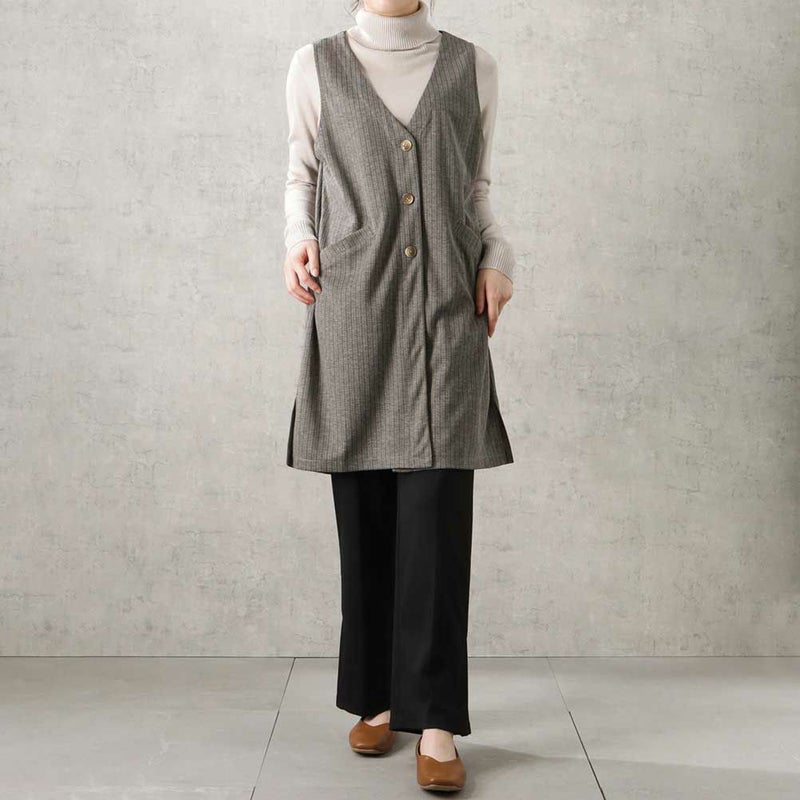 [期間限定価格]NAVY  ジャガードジレ レディース商品画像-7