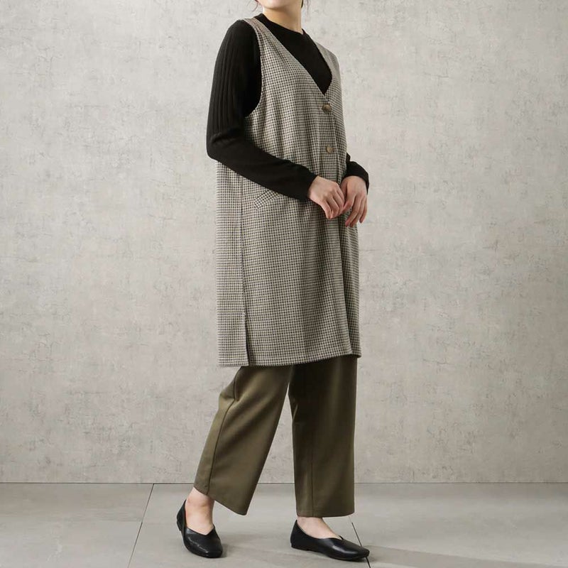 NAVY ジャガードジレ レディース商品画像-8