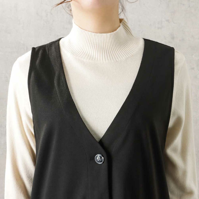 NAVY ジャガードジレ レディース商品画像-9