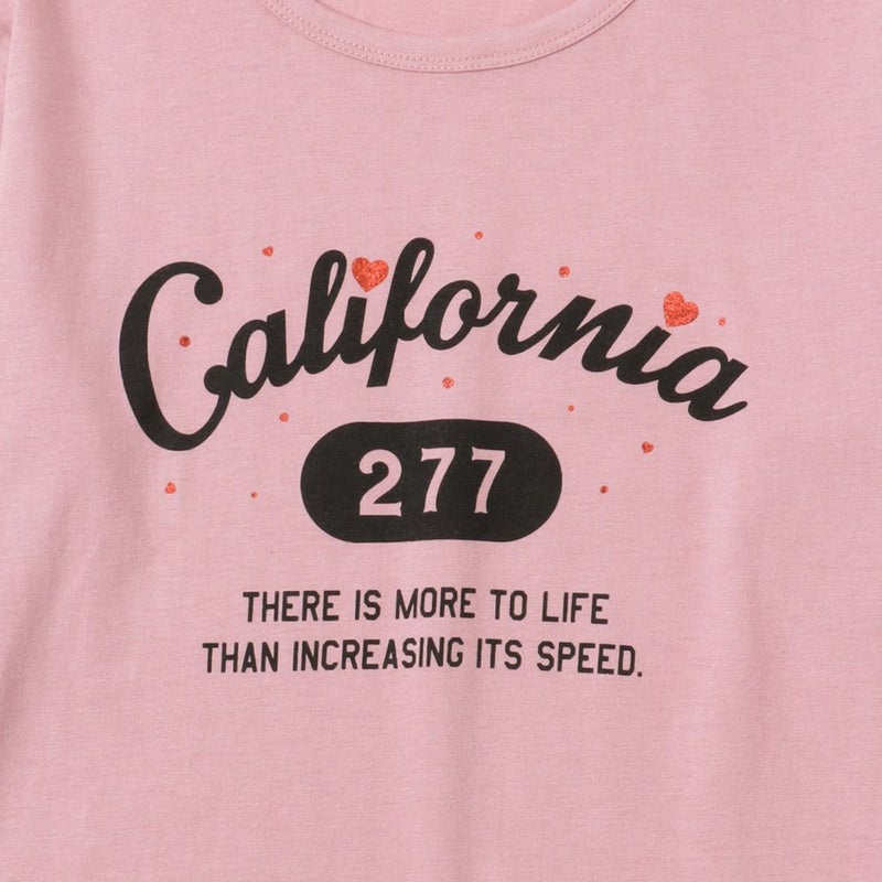 T-GRAPHICS カレッジプリントロングスリーブTシャツ キッズ メール便 対応商品商品画像-6