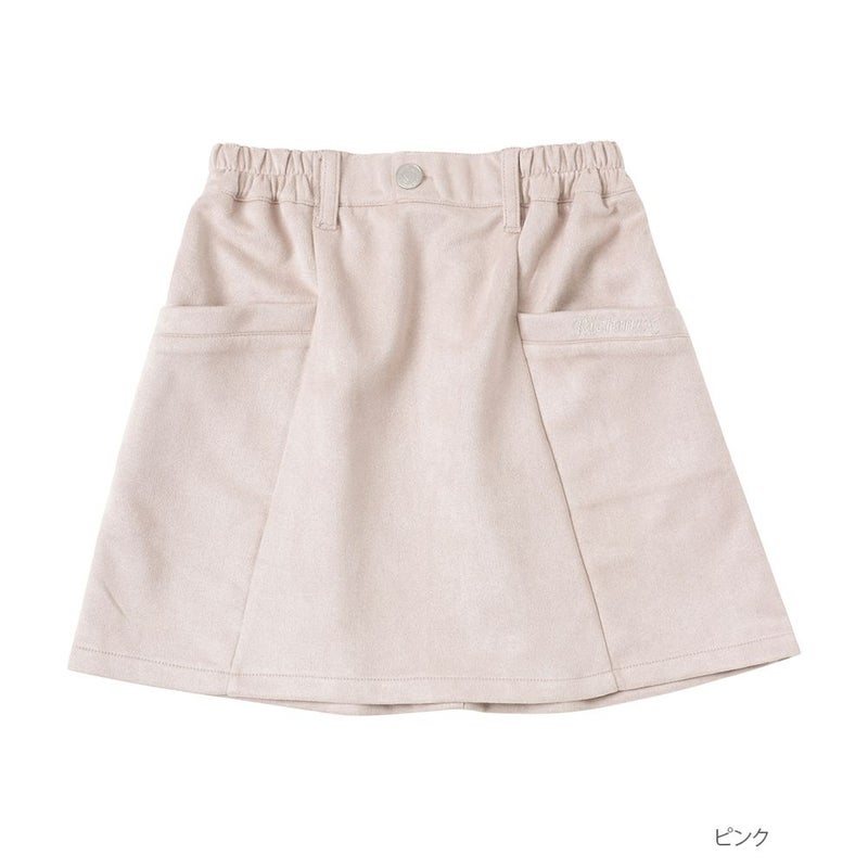 RICH MIX  梵天チャーム付きフェイクスエードスカート キッズ商品画像-2