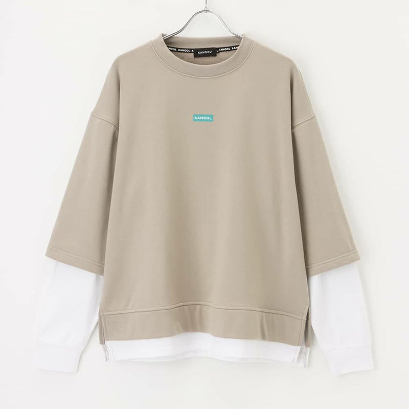 【WEB限定】KANGOL バックロゴフェイクレイヤードトレーナー メンズ商品画像-1