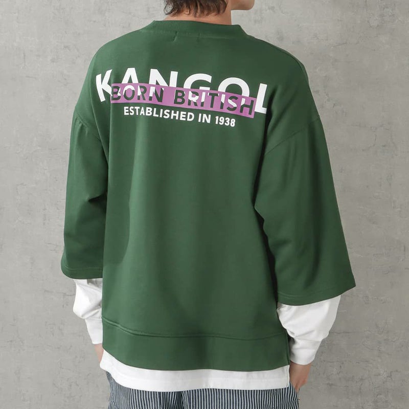 【WEB限定】KANGOL バックロゴフェイクレイヤードトレーナー メンズ商品画像-6