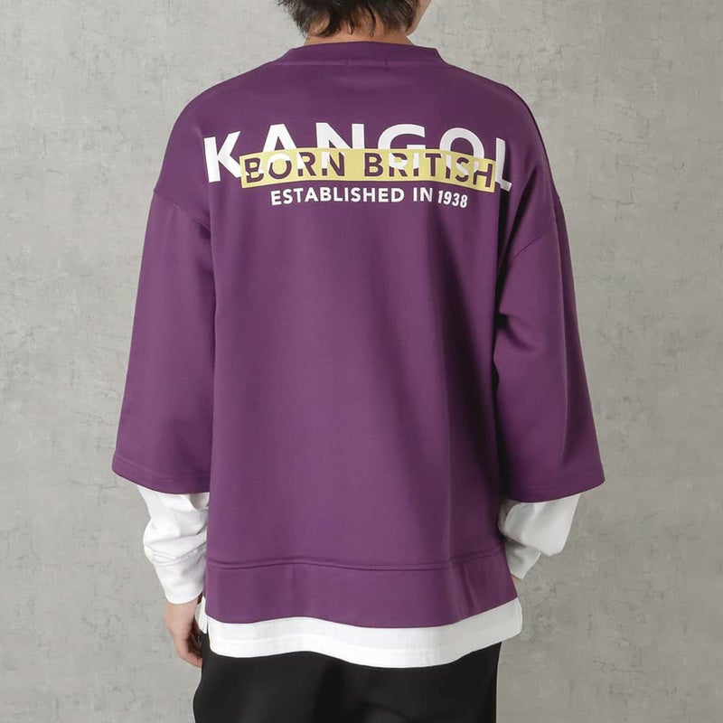 【WEB限定】KANGOL バックロゴフェイクレイヤードトレーナー メンズ商品画像-8